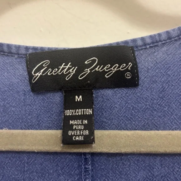 Gretty Zueger Embroidered Wrap Dress - Picture 4 of 14